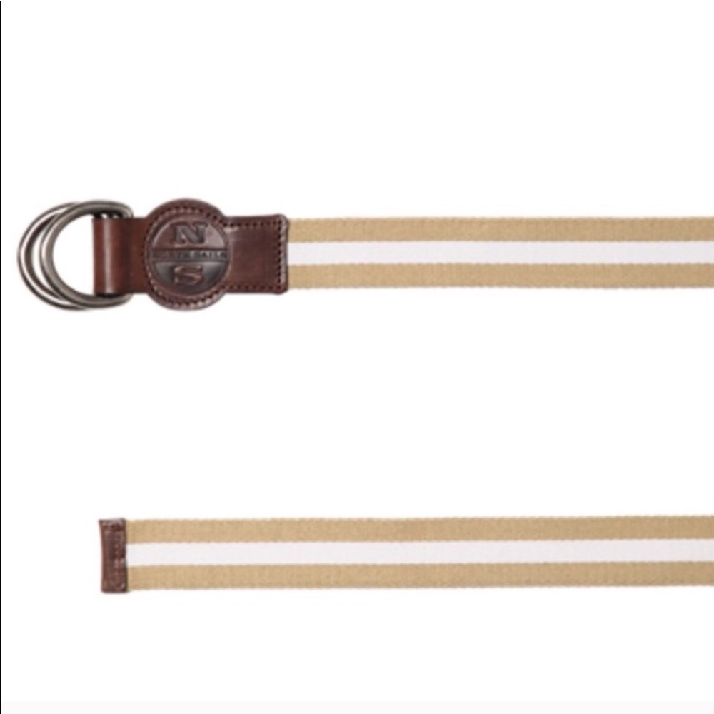 North Sails Tan and White Belt size 26